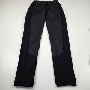 Title Nine Pants Womens Small Black Gray Joggers Zip Pockets Drawstring Athletic